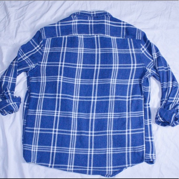Indigo Dyed Blue Flannel - Picture 2 of 2
